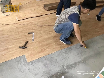 commercial SPC-waterproof click flooring installation GD6607